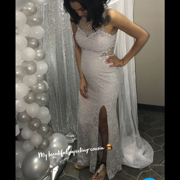 Gray/Silver Gown - Picture 3 of 3